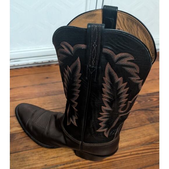 Lucchese Classics L156264 Handmade Boots Black/Brown Size 10.5 - Picture 6 of 16